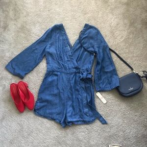 NWT Gianni Bini Denim Romper